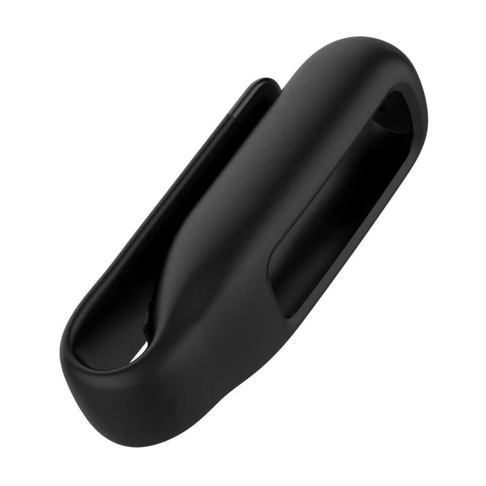 Fitbit Luxe silicone cover with clip holder - Black