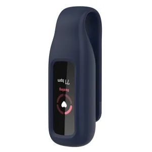 Fitbit Luxe silicone cover with clip holder - Midnight Blue