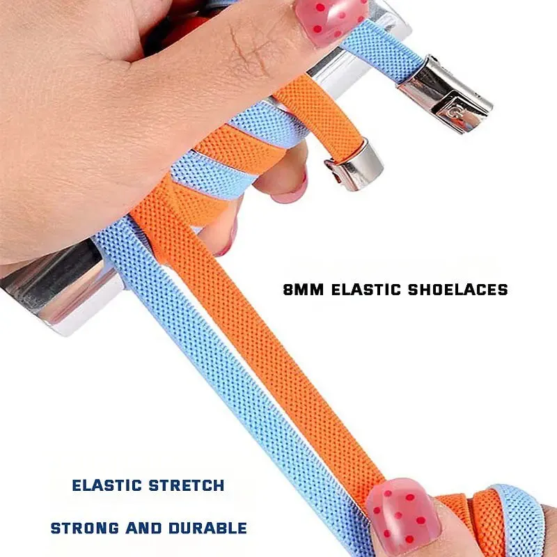 Flat Stretchable Elastic Shoelaces