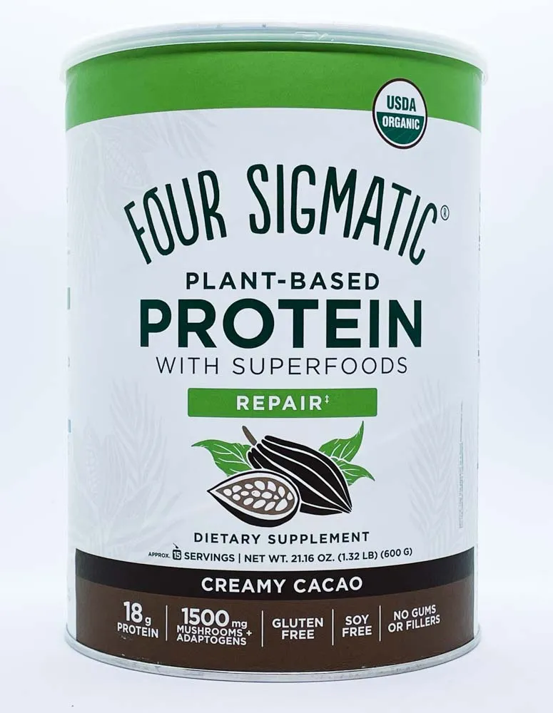 Four Sigmatic Plant-Based Protein - Creamy Cacao (600g)