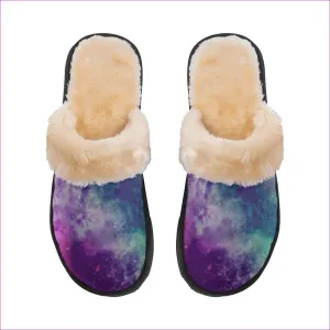 Galaxy Kids Home Plush Slippers