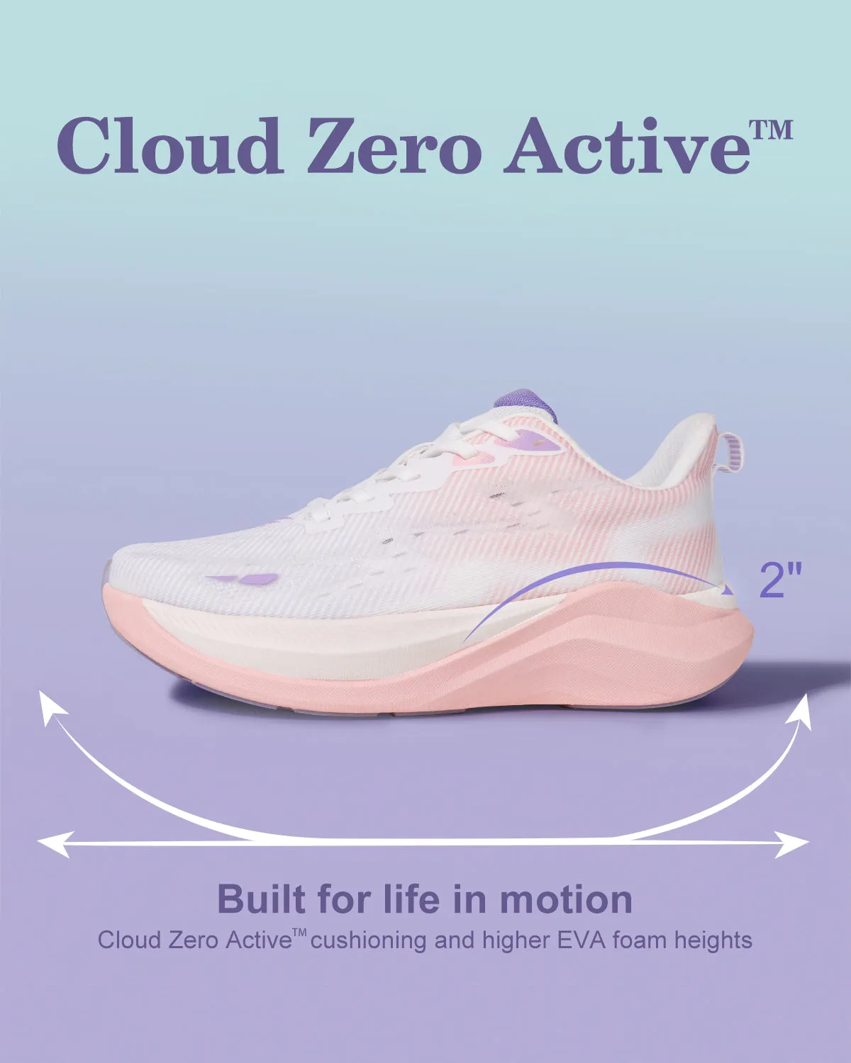 Hawkwell Cloud Zero Active Sneaker - Cushy White