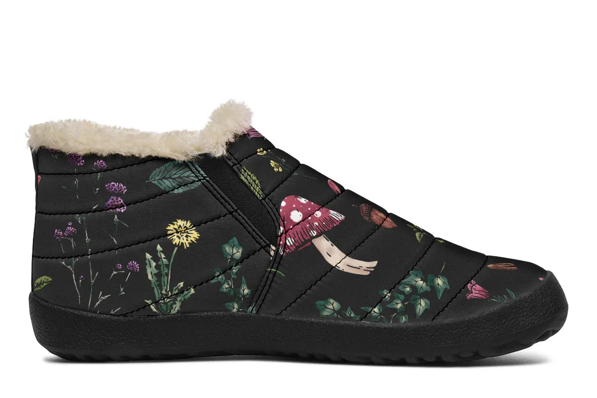 Herbology Winter Sneakers - Warm & Easy Slip-On Shoes Lined with Vegan Wool with Anti-Slip Soles