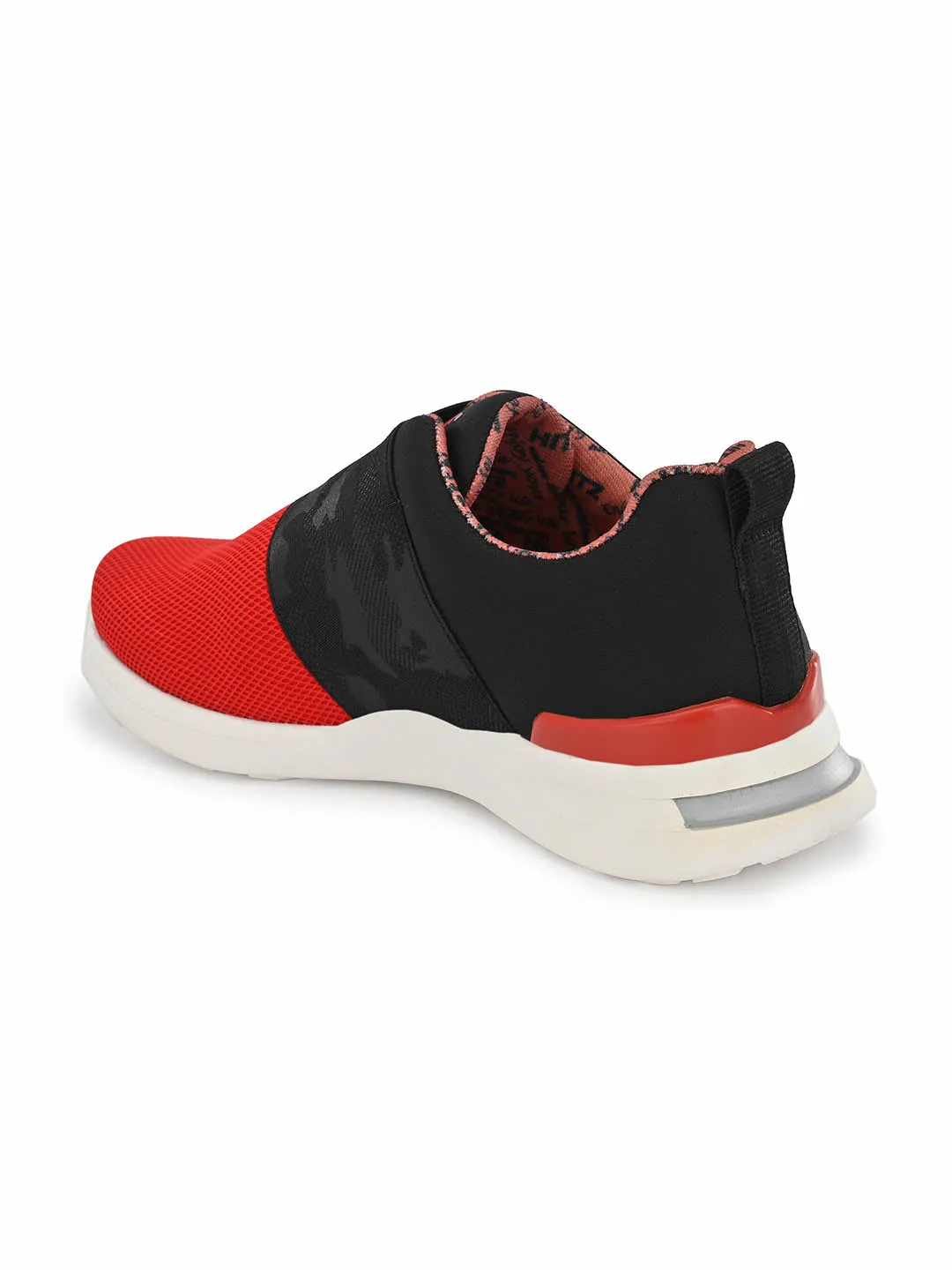 HITZ209 Men's Red Leather Casual Slip-On Shoes