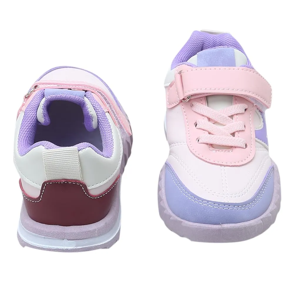 Hopscotch Girls PU Solid Athletic Shoes in Purple Color, UK: 14 (XZY-4575399)