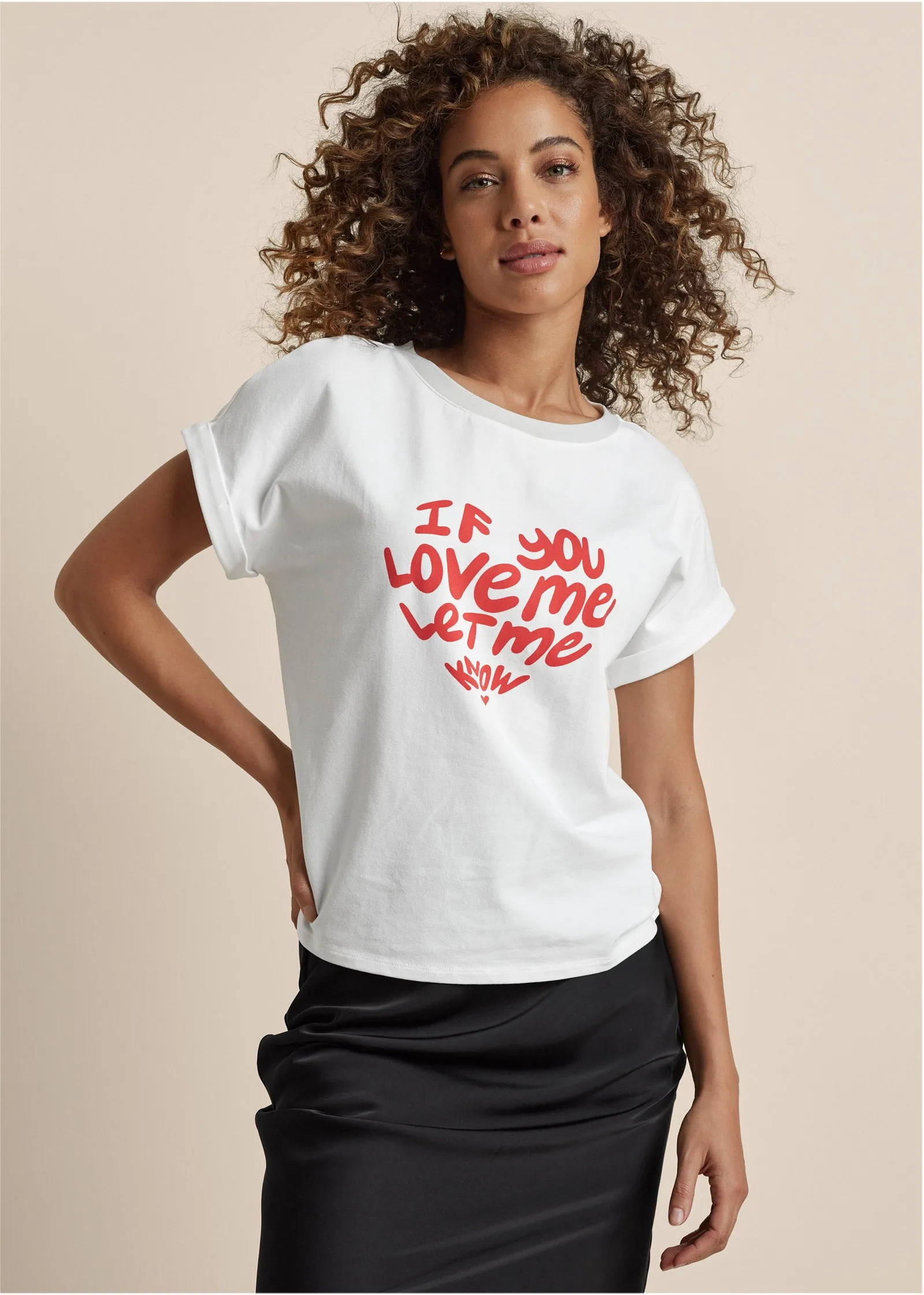 If You Love Me Graphic Tee - White