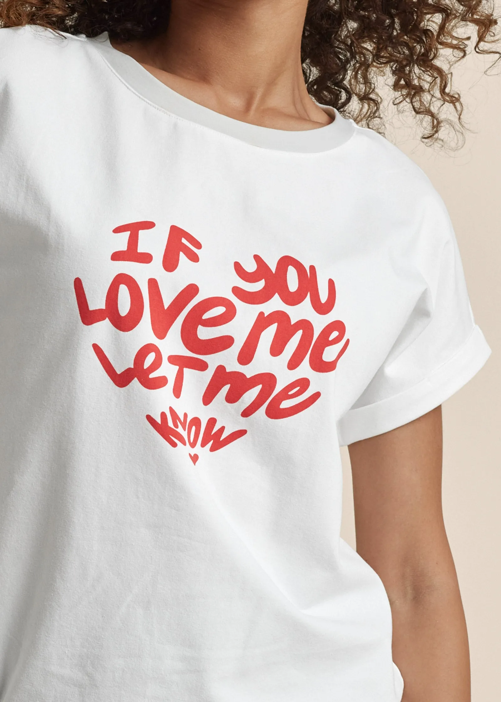 If You Love Me Graphic Tee - White