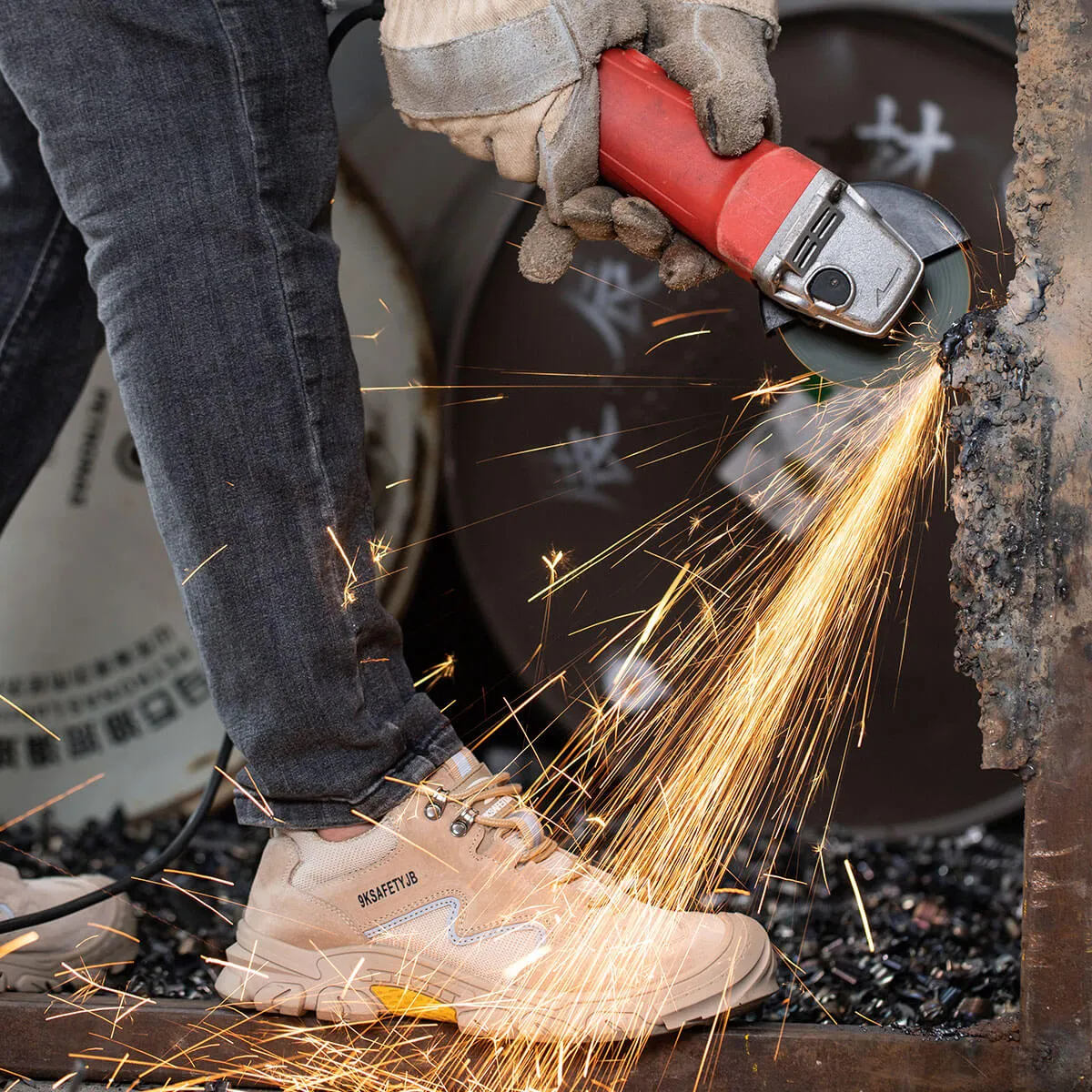 Indestructible Steel Toe Shoes Men Women. Work Safety Shoes Working Industrial Construction Sneakers