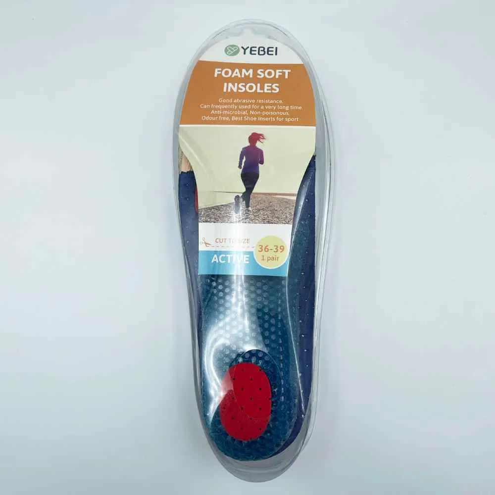 Innersole Foam Soft Insoles Size 36 to 39 EU