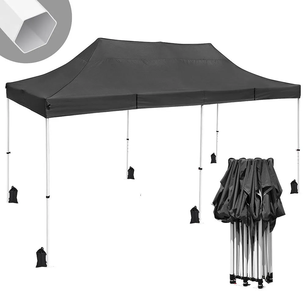 InstaHibit Waterproof Pop Up Canopy COMML. Instant Canopy 10x20 CPAI-84