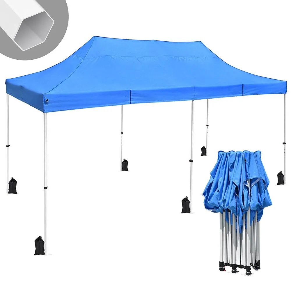 InstaHibit Waterproof Pop Up Canopy COMML. Instant Canopy 10x20 CPAI-84