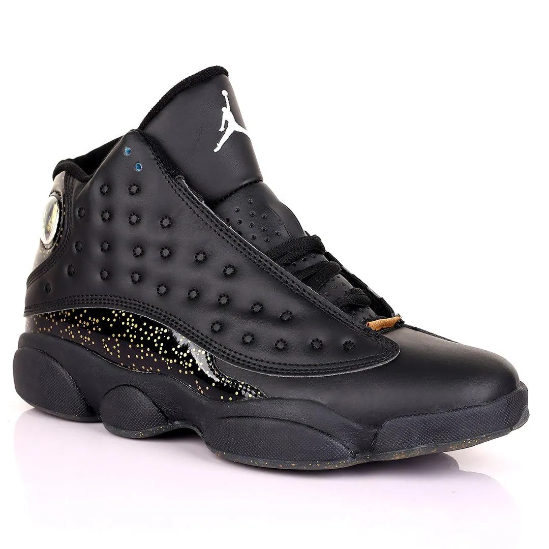 JD Yellow Low Dotted Skin With Black Designed Classic Retro sneakers