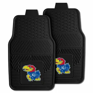 Kansas Jayhawks Heavy Duty Car Mat Set - 2 Pieces