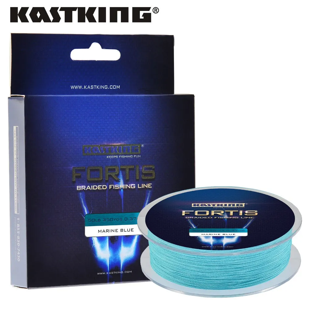 KastKing Fortis Series 320M 4Strands Multifilament Fishing Line Super Strong PE 4 Colors 8-80LB Braided Fishing Line