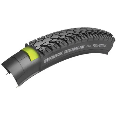 Kenda Kwick Drumlin E-Bike Tires - Puncture Resistant Reflective Multiple Sizes Available