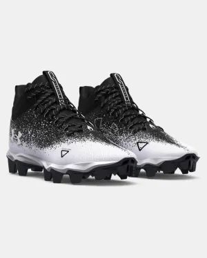 Kids' UA Spotlight Franchise RM 2.0 Jr. Wide Football Cleat - Black/White