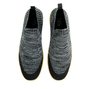 Laceless Knitted Sneakers-Black