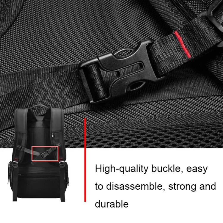 Large-capacity Expandable Shoe Compartment Backpack Camping Travel Bag with USB Port, Size: 80L(Campaign)