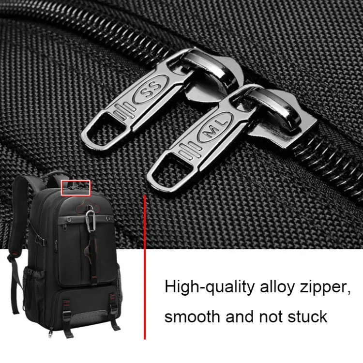 Large-capacity Expandable Shoe Compartment Backpack Camping Travel Bag with USB Port, Size: 80L(Campaign)