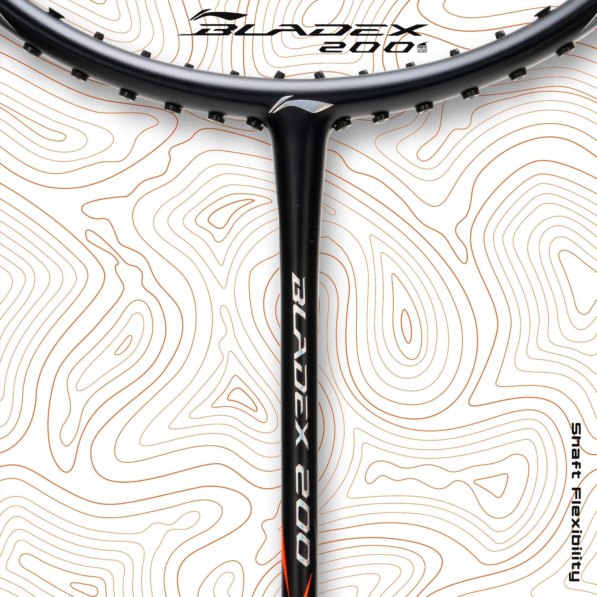 Li-Ning BladeX 200R Strung Badminton Racquet (Orange / Black)