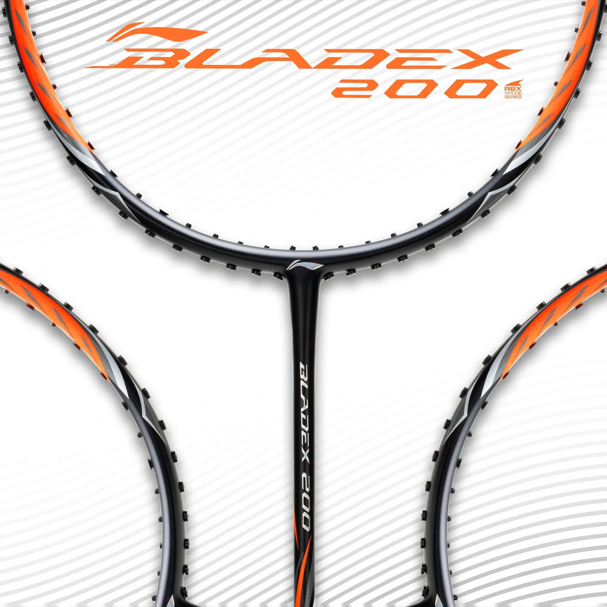 Li-Ning BladeX 200R Strung Badminton Racquet (Orange / Black)