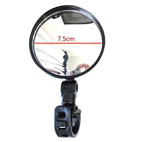 LICHTS Black 15-35mm Bicycle Rear View Mirror Handlebar End for Electric Cycling