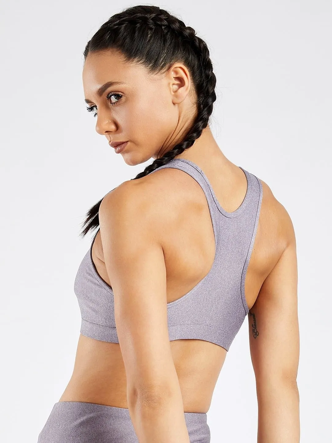 Maxtreme Active Light Purple Sports Bra