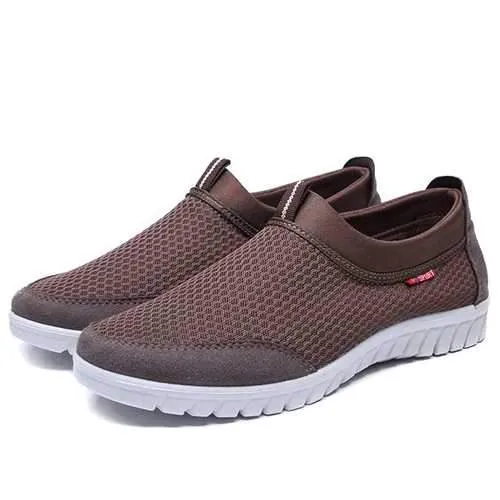 Men Lightweight Soft Breathable Mesh Slip On Sneakers