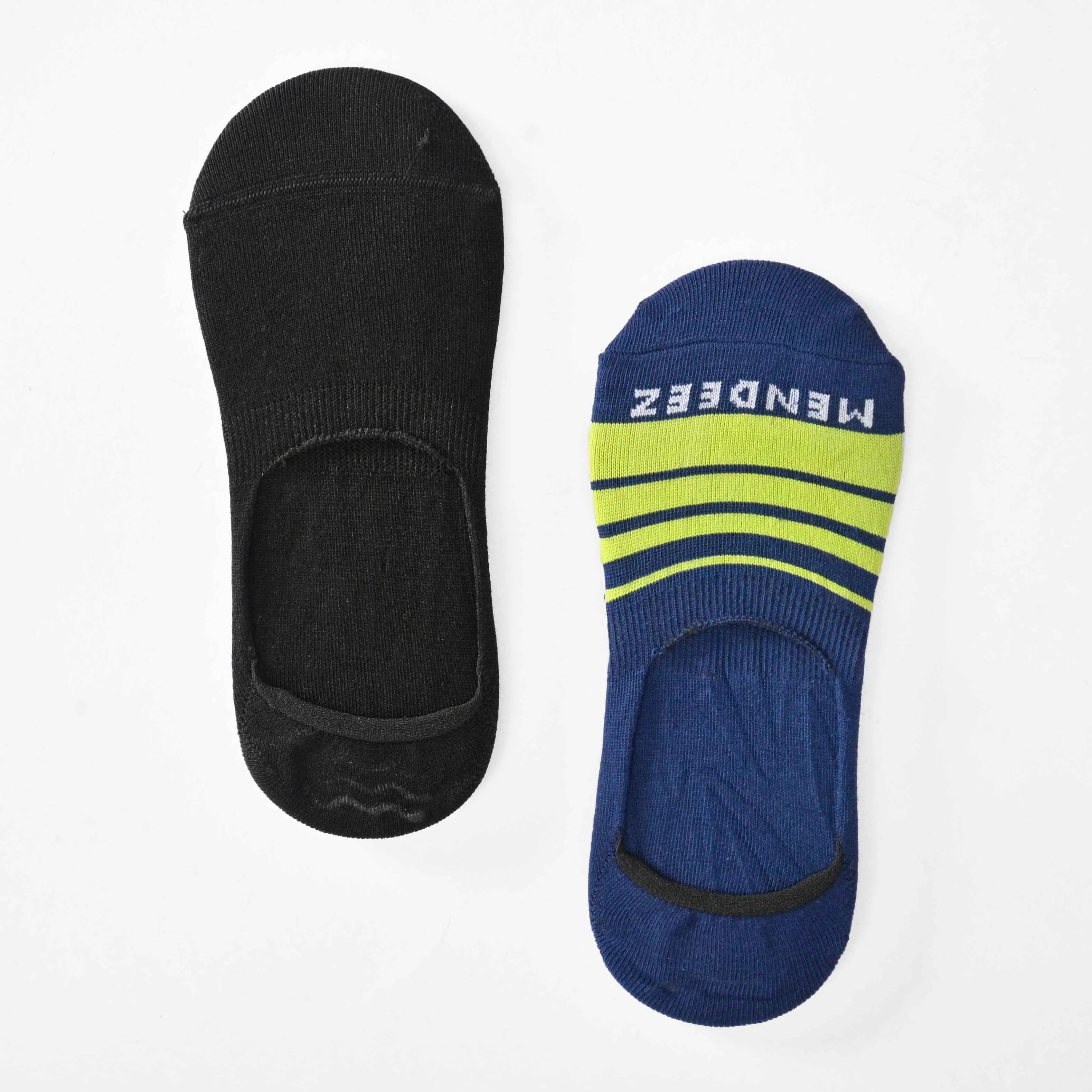 Men's Cotton Invisible Socks - Pack of 2 Pairs