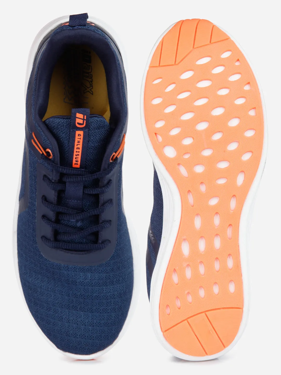 Men's Navy Lace Up Sneaker (ID7513)