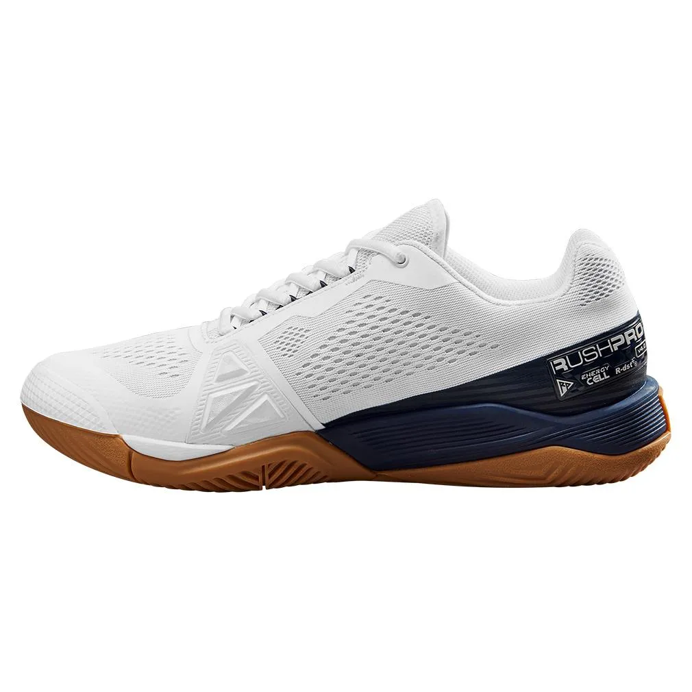 Men's Rush Pro 4.0 Tennis Shoes White and Navy