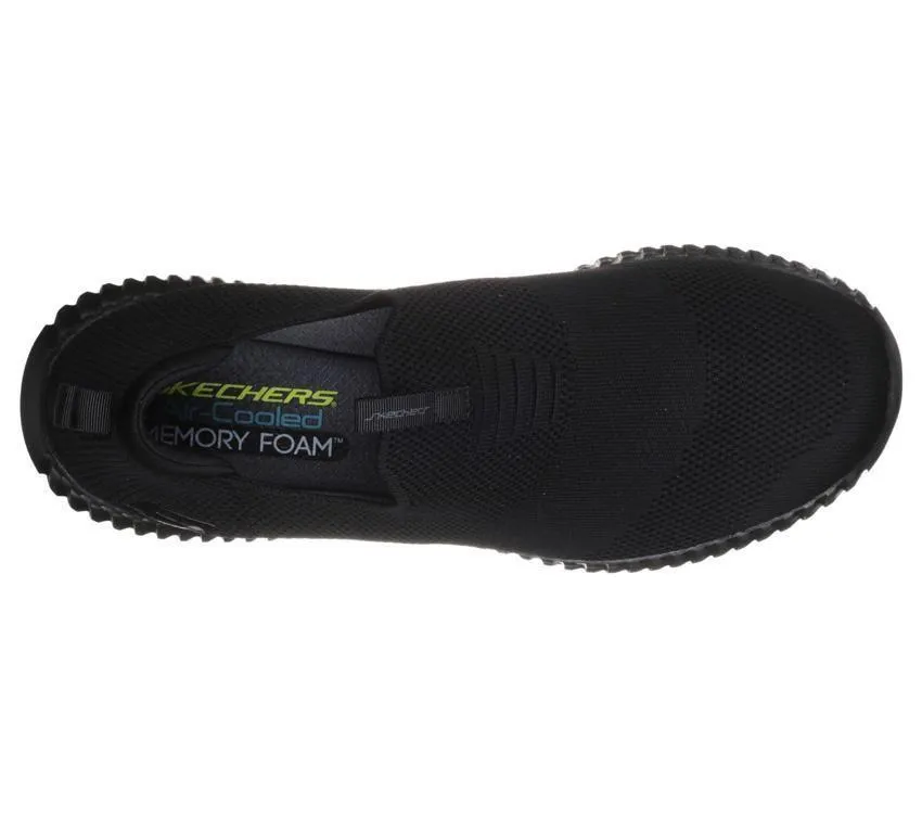 Mens Skechers Elite Flex - Wasik Shoes Black/Black