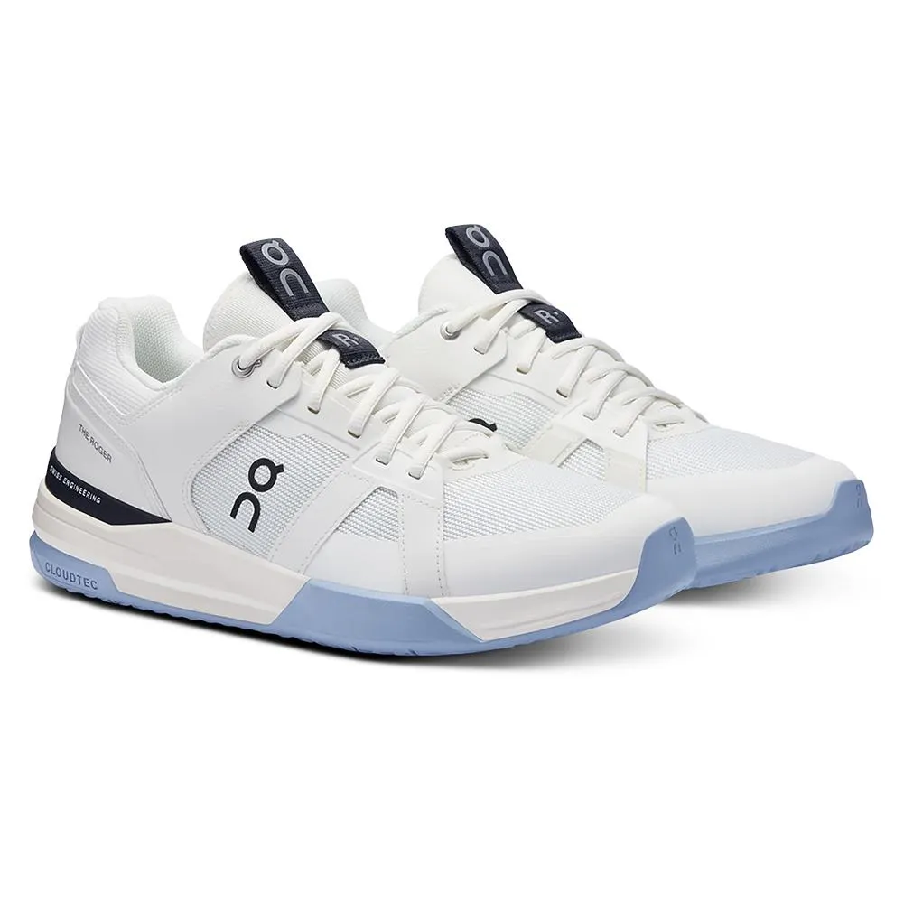 Men`s THE ROGER Clubhouse Pro Tennis Shoes Ivory and Chambray