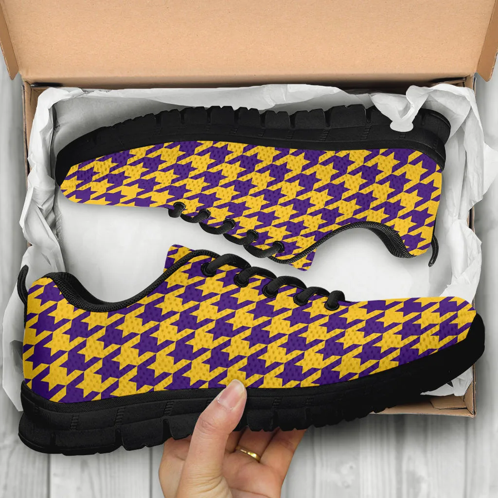 Mesh Sneaker_Purple on Gold_M-HT Pattern