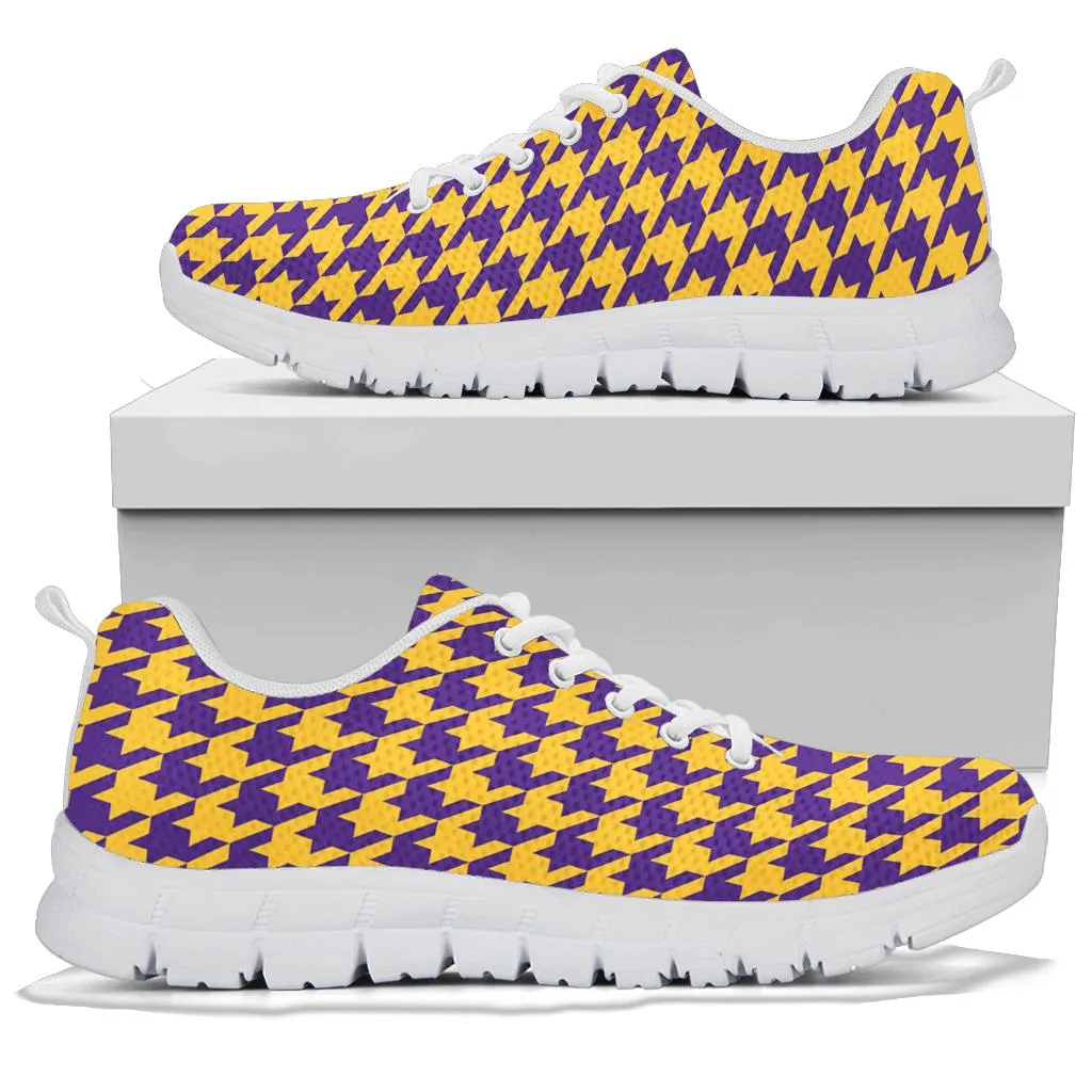 Mesh Sneaker_Purple on Gold_M-HT Pattern