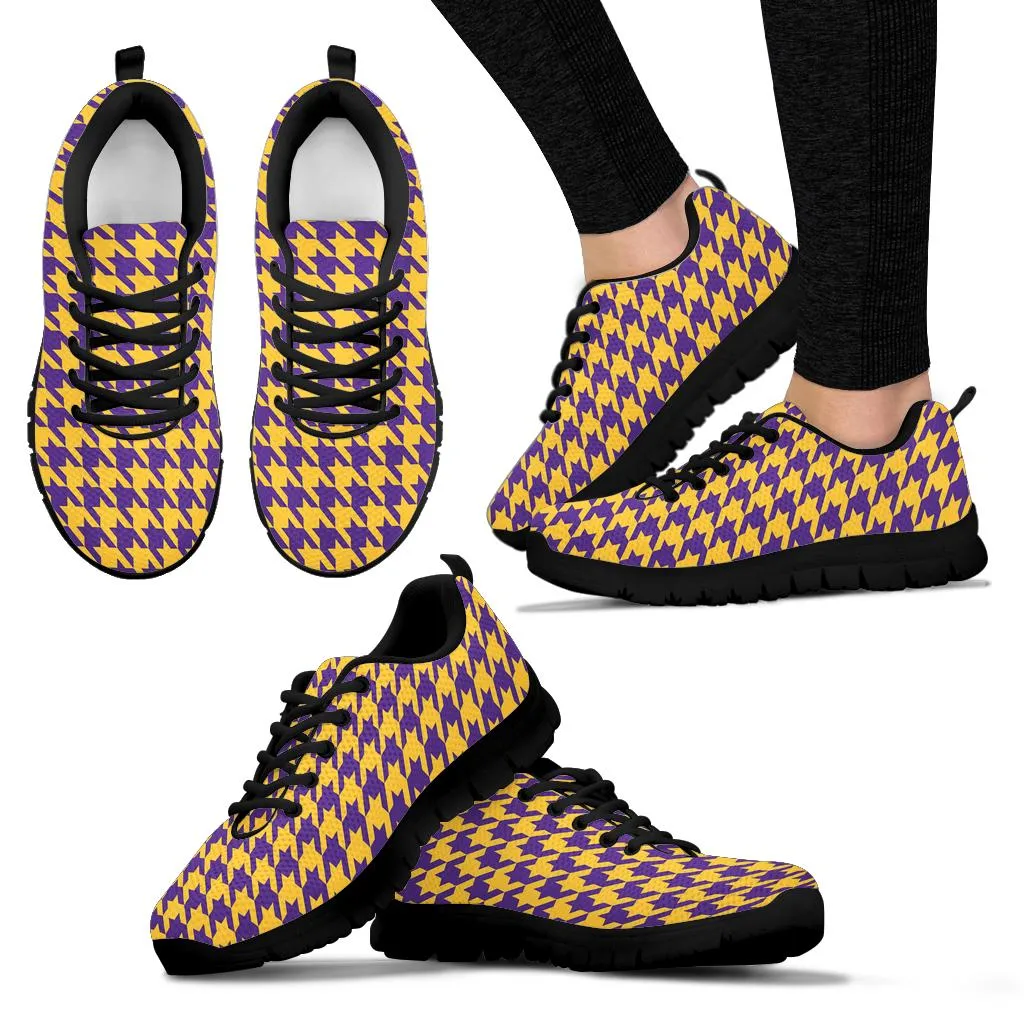 Mesh Sneaker_Purple on Gold_M-HT Pattern