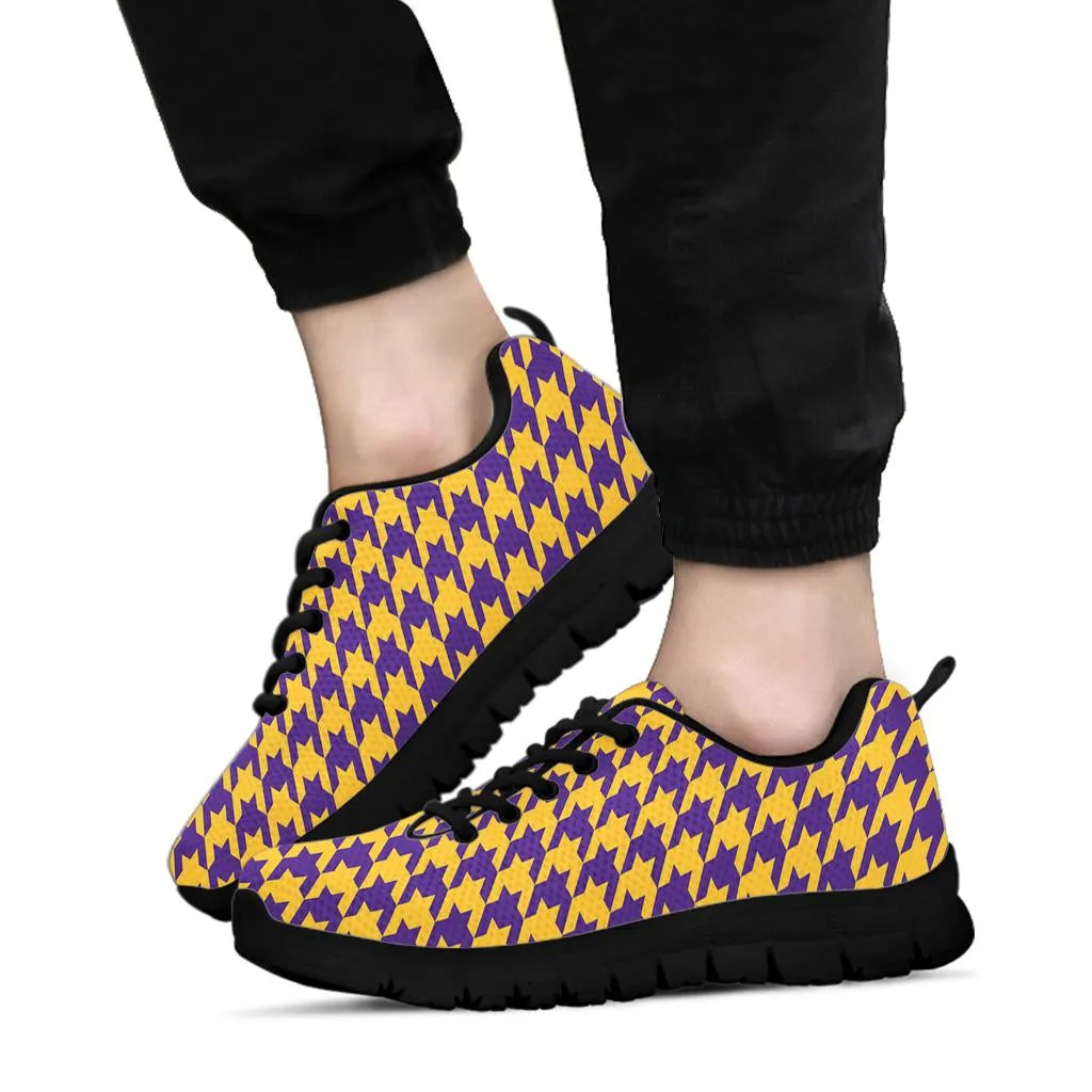 Mesh Sneaker_Purple on Gold_M-HT Pattern