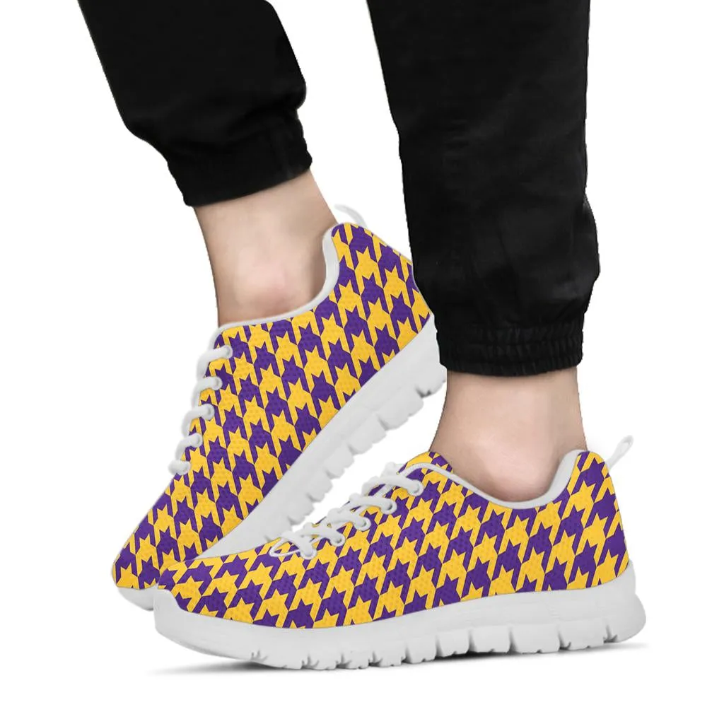 Mesh Sneaker_Purple on Gold_M-HT Pattern