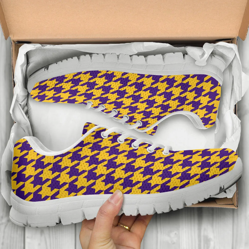 Mesh Sneaker_Purple on Gold_M-HT Pattern