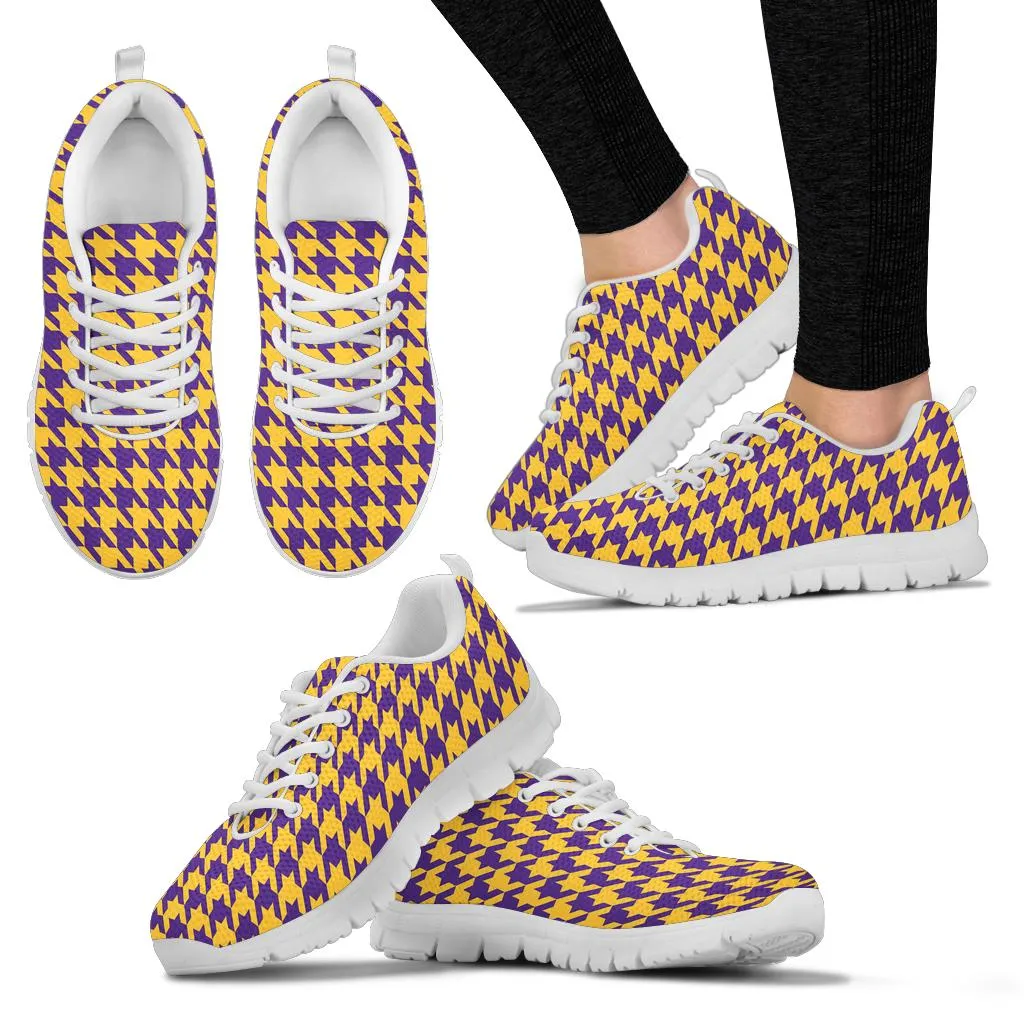 Mesh Sneaker_Purple on Gold_M-HT Pattern