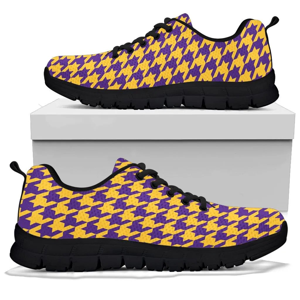 Mesh Sneaker_Purple on Gold_M-HT Pattern