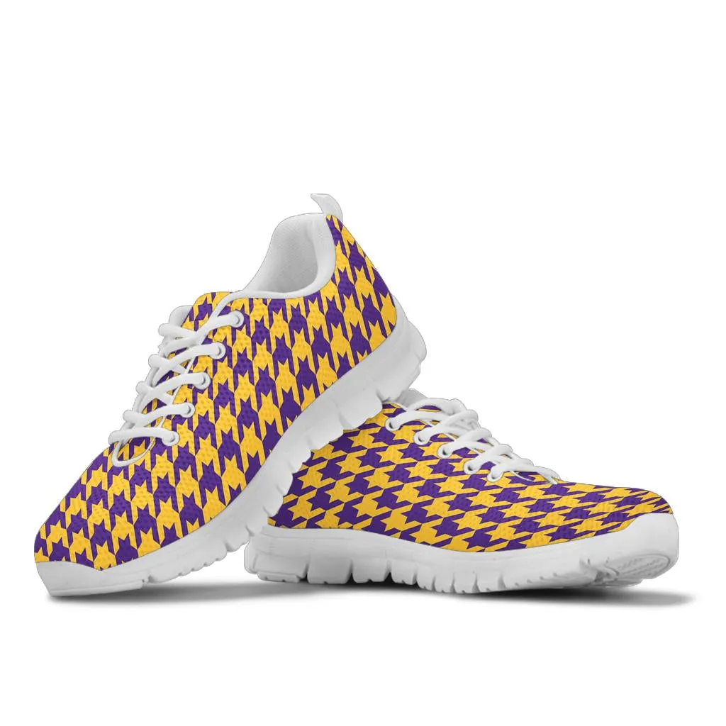 Mesh Sneaker_Purple on Gold_M-HT Pattern