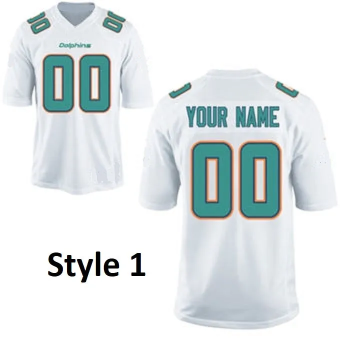 Miami Dolphins Customizable Pro Style Football Jersey