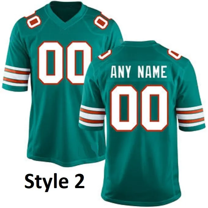 Miami Dolphins Customizable Pro Style Football Jersey