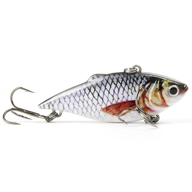 Mmlong 2.5"/8.6g New Vib Crankbait Lifelike Fishing Lure High Quality Fishing Bait Slow Sinking Hard Fish Wobbler Pesca