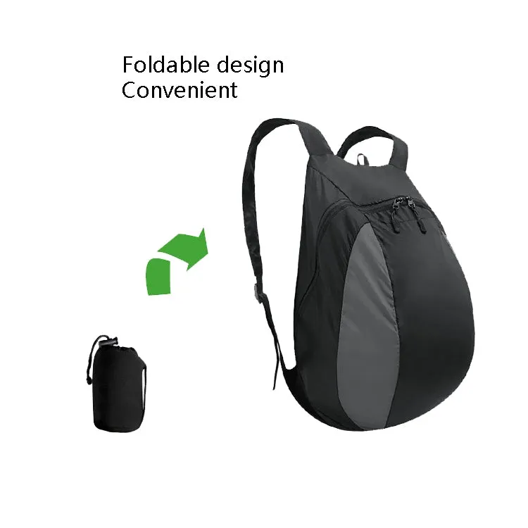 MTXB1014 Motorcycle Riding Helmet Bag Foldable Outdoor Sports Backpack(Black)