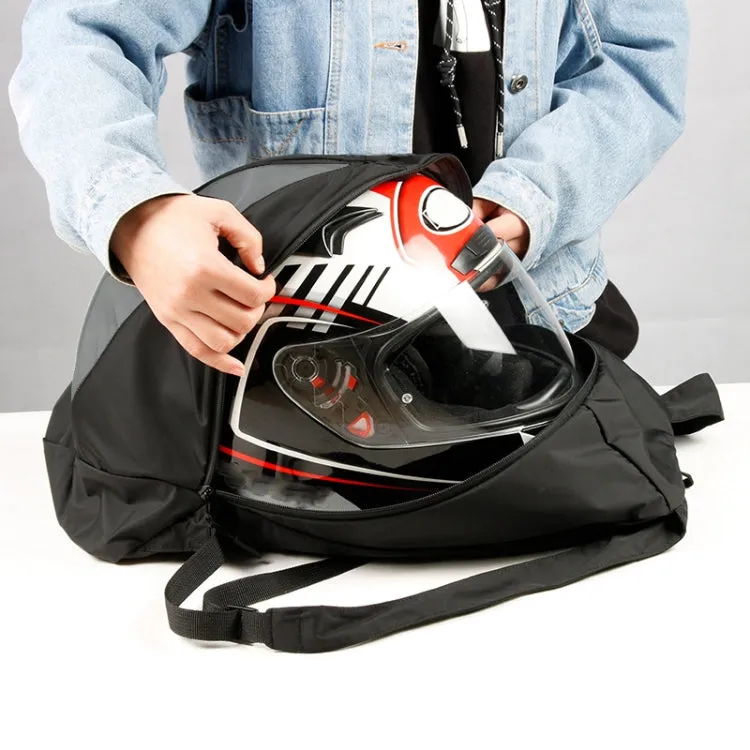 MTXB1014 Motorcycle Riding Helmet Bag Foldable Outdoor Sports Backpack(Black)