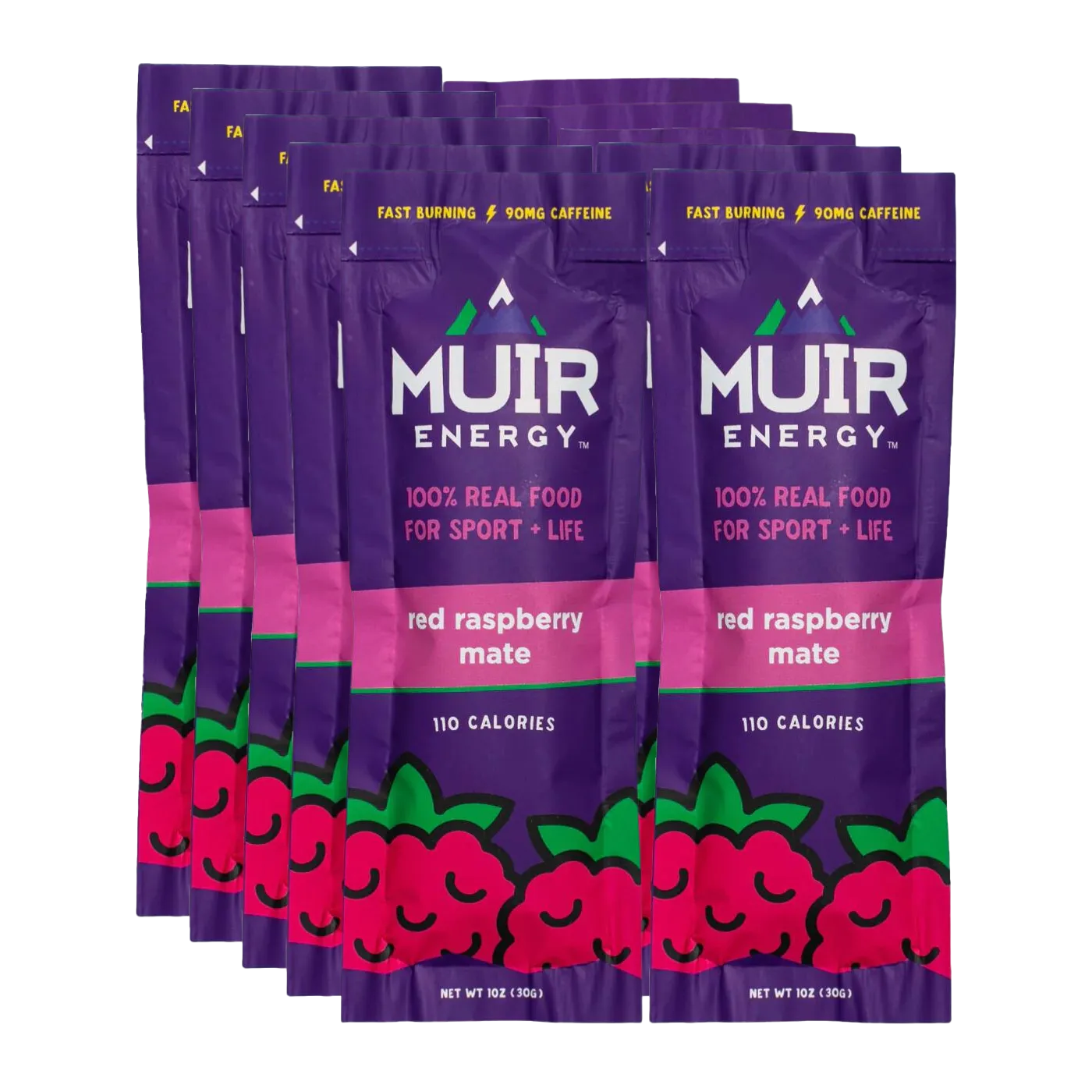 Muir Energy - Energy Gel - Red Raspberry Mate (with caffeine)