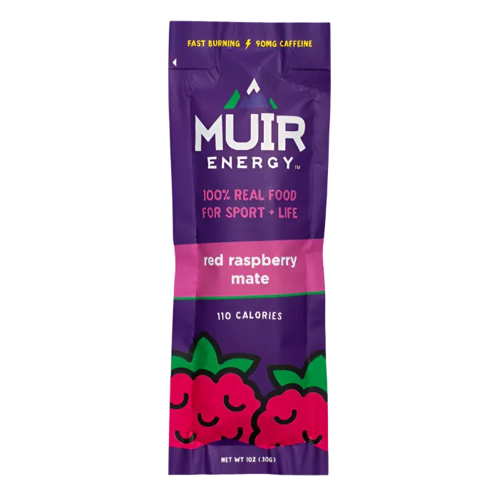 Muir Energy - Energy Gel - Red Raspberry Mate (with caffeine)