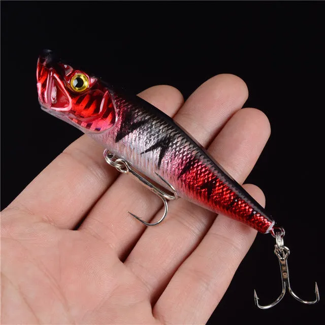 New Arrival 1 pcs Big Popper Fishing Lures 3d Eyes Bait Crankbait Wobblers Tackle Isca Poper Japan